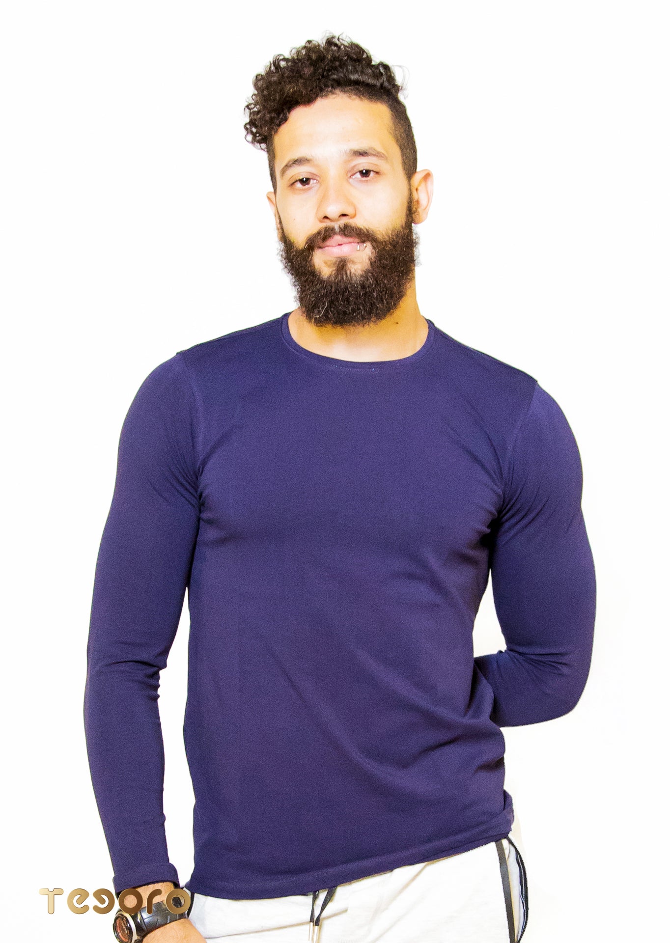 Dark Blue Body Shirt for Him
